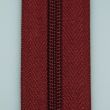 5 mm open-ended zipper with one slider 80 cm / Dark red 163