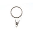 Metal curtain ring with a clamp / 30003-NIM Matte nickel / 27 mm