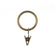 Metal curtain ring with a clamp / 30003-OX  Oxide / 27 mm