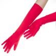 Festive long gloves / Red