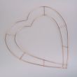 Heart-shaped wire frame / 38 cm