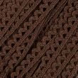 Cotton lace / 13 mm / Dark brown