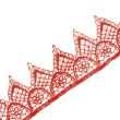 Guipure lace / Red