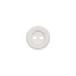 Round button with border / 15 mm / White