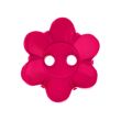 Flower-shaped button / 15 mm / Fuchsia