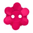 Flower-shaped button / 18 mm / Fuchsia