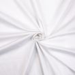 Plain stretch cotton poplin / White