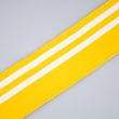 Striped ribbing 6 cm / Yellow White