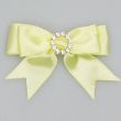 Bow ribbon with a clasp / Yellow