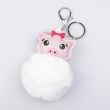 Keychain-decoration made of fake fur / Piggy