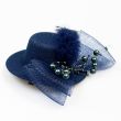 Felt mini hat / Small / Blue
