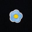 Iron-on motif / Flower / 184 Light blue