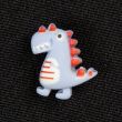 Decorative rivet-badge / Dinosaur / Blue