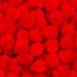 Acrylic pom-poms set 12 mm / Red