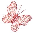Decoration / Wire butterfly / Red