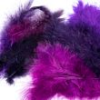 Colourful marabou feathers / 2904 Purple Lilac Mix