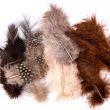 Colourful marabou feathers / 2910 Brown Beige Mix