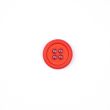 Button / Matte / 15 mm / Red