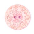 Button / Embossed / Pink