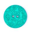 Button / Embossed / Turquoise