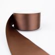 Double-sided satin ribbon 50 mm / 0855 Black Coffee