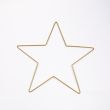 Star-shaped wire fraqme / Gold / 30 cm