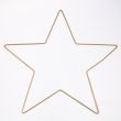 Star-shaped wire fraqme / Gold / 40 cm