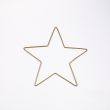Star-shaped wire fraqme / Gold / 25 cm
