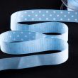 Grossgrain ribbon Spots / Light blue