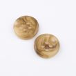 Simple button with border / 15 mm / Light Brown