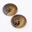 Simple button with border / 25 mm / Brown