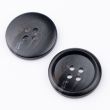 Simple button with border / 25 mm / Black