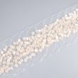 Mesh ribbon with Sequins 65 mm / Cream