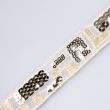 Mesh ribbon with Sequins 25 mm / Natural