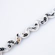 Ric Rac Trim with Sequins 10 mm / Silver