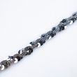 Ric Rac Trim with Sequins 10 mm / Silver-black