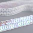 Net Trim with Sequins / 13 mm / White-pink