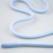 Cord with rubber ends 8 mm 130 cm / Light blue
