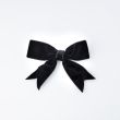 Velvet bow ribbon / Black