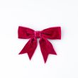Velvet bow ribbon / Wine