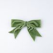 Velvet bow ribbon / Sage