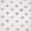 Self-adhesive gem stones / 4 mm x 112 pcs / Silver