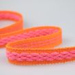 Cotton acrylic trimming 22 mm / Bright orange/bright pink