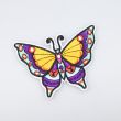 Iron-on motif / Butterfly / Large / Yellow