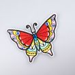 Iron-on motif / Butterfly / Large / Red