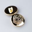 Shank button With coat of arms 18 mm / Gold