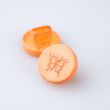 Button 11 mm / Butterfly / Orange