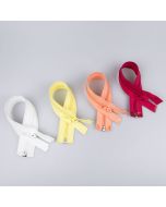 5 mm open-ended zipper with one slider 25 cm / Different shades