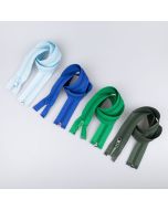 5 mm open-ended zipper with one slider 70 cm / Different shades