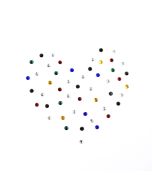Hotfix rhinestones 5 mm / Different shades